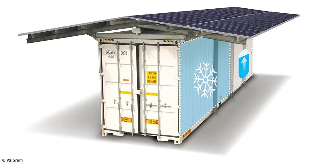  Solar Panels on Shipping Container