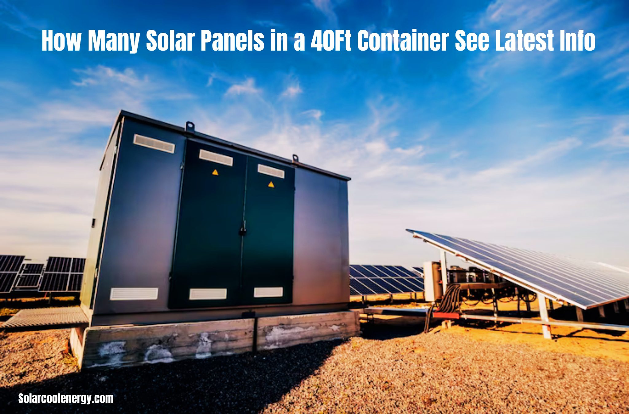 How Many Solar Panels in a 40Ft Container