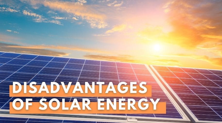 Disadvantages Of Solar Energy To The Environment