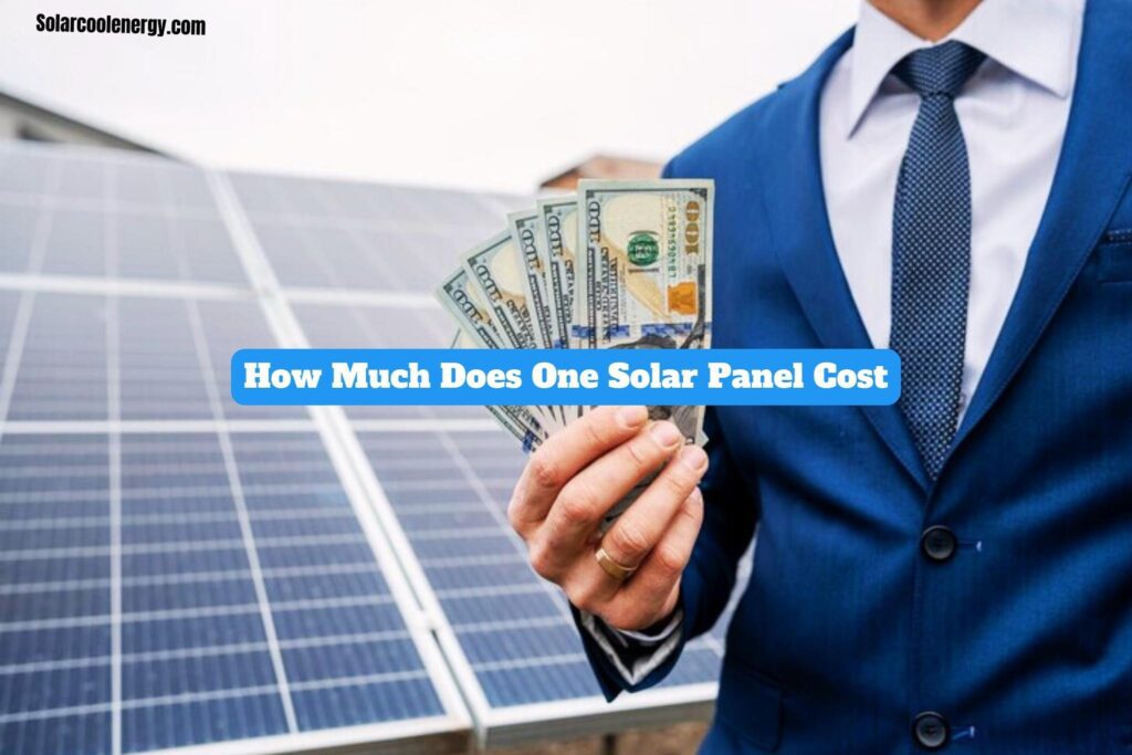 How Much Does One Solar Panel Cost